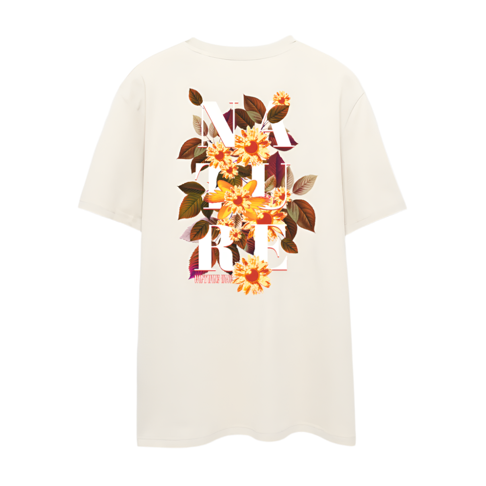 Letter Garden - Unisex Organic T-Shirt - Naturweiß