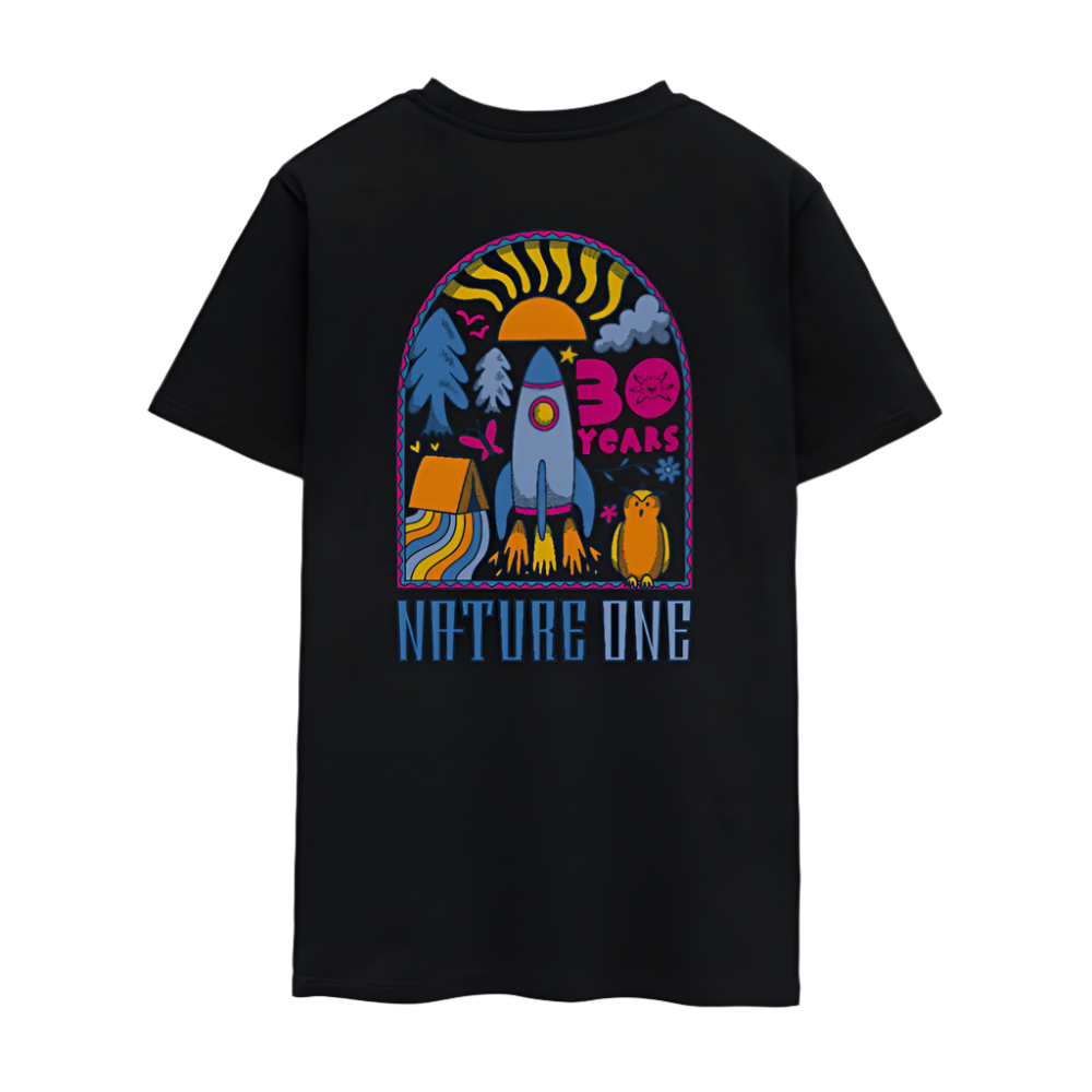 Outdoor - Unisex T-Shirt dunkel - Schwarz