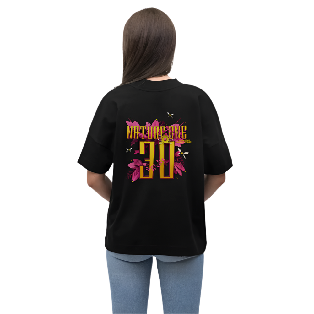 Anniversary - Unisex Oversize Organic T-Shirt - Schwarz