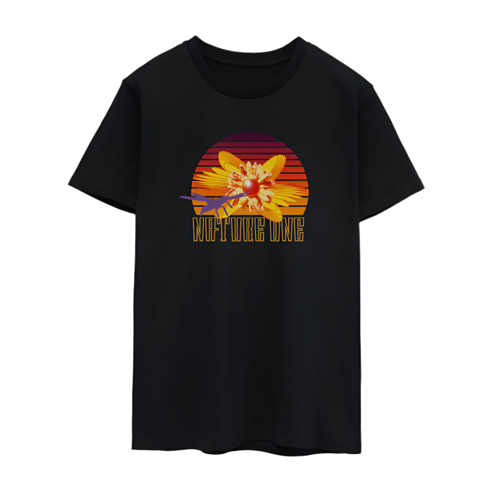 Sunset Rave - Unisex Organic T-Shirt - Schwarz