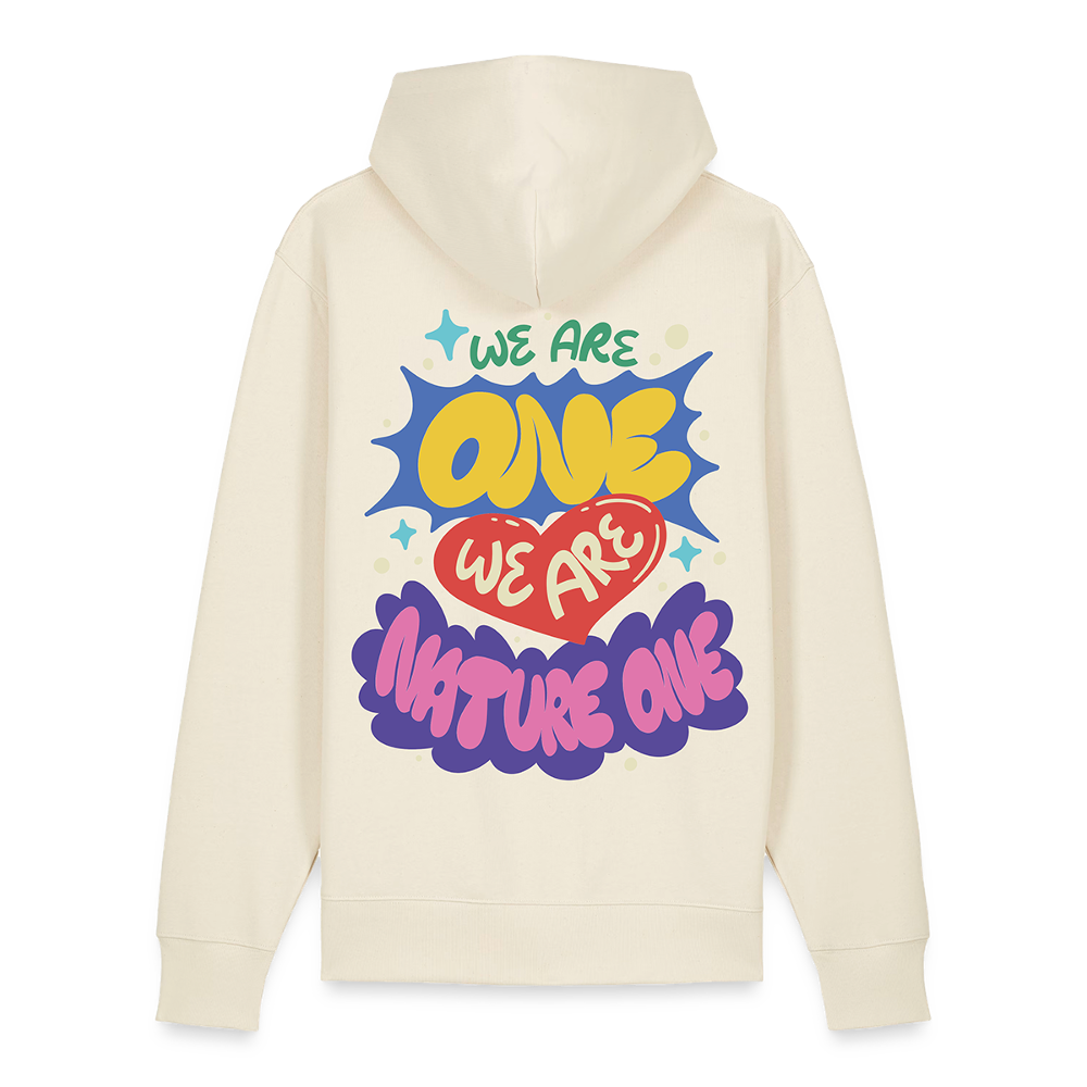 NO25 We Are One - Unisex Organic Hoodie - Weißgrau