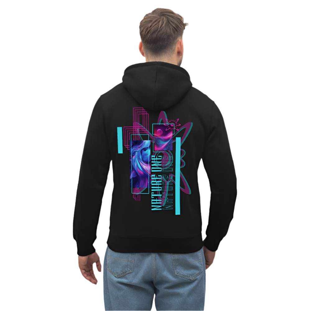Neon - Unisex Bio-Hoodie - Schwarz