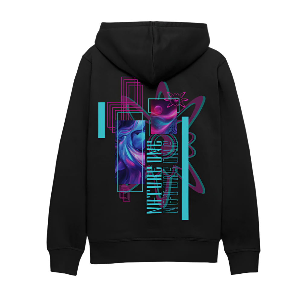 Neon - Unisex Bio-Hoodie - Schwarz