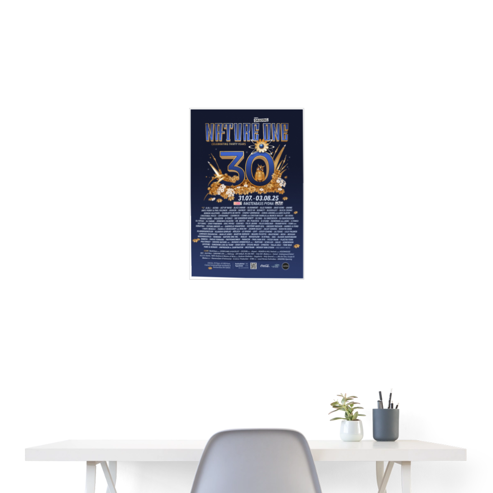 NATURE ONE 2025 - Poster 40x60 cm - Weiß