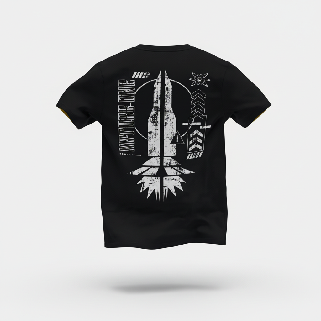 Ready for take off T-Shirt Rückseite 3D