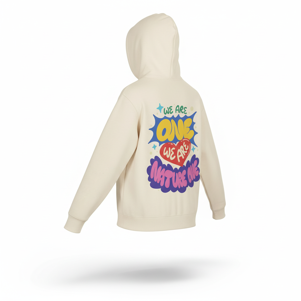 We Are One Hoodie Rückseite korrekter Print 3D