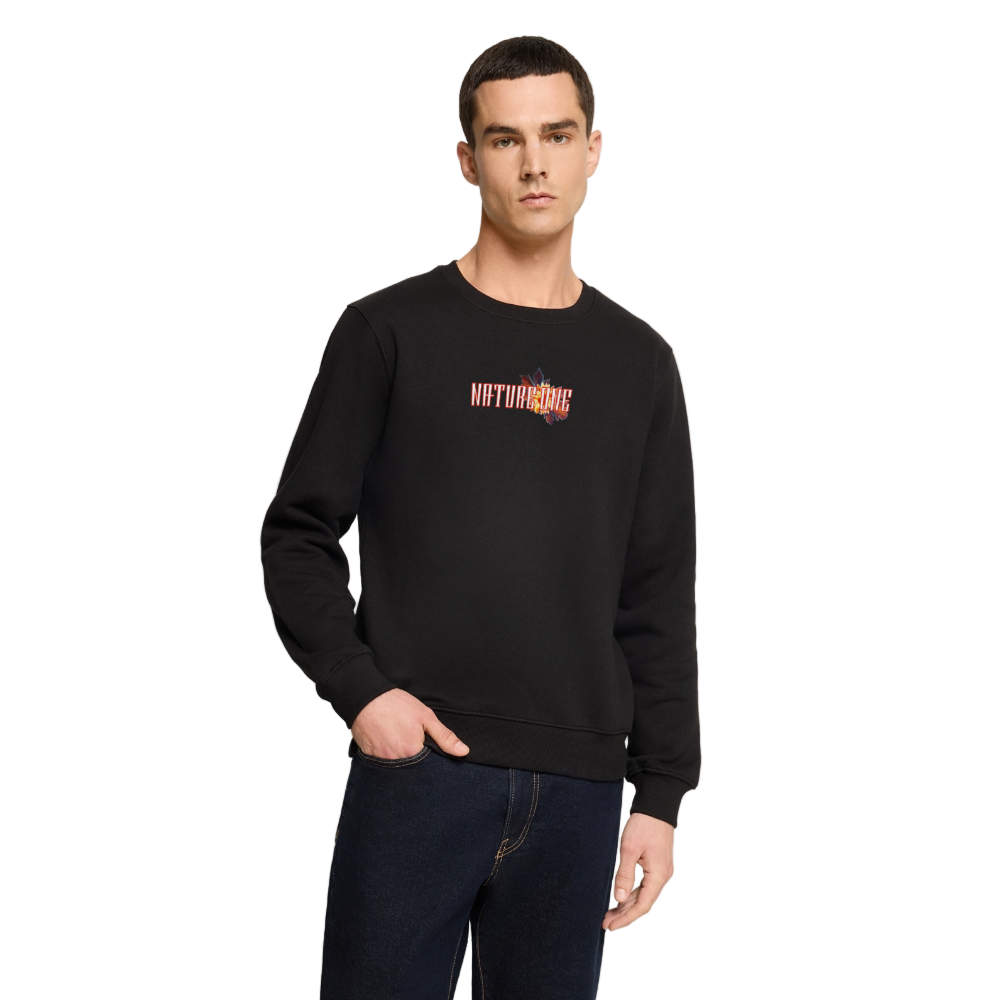 Winter Letter Garden - Premium Organic Pullover - Schwarz