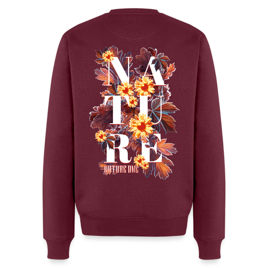 Winter Letter Garden - Premium Organic Pullover - Burgunderrot