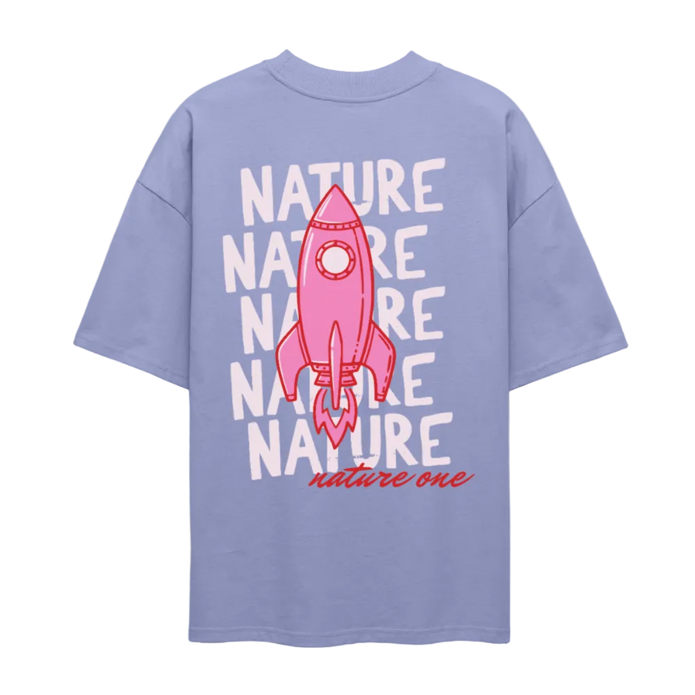 Let's start that summer - Oversized Unisex Organic T-Shirt - Violett