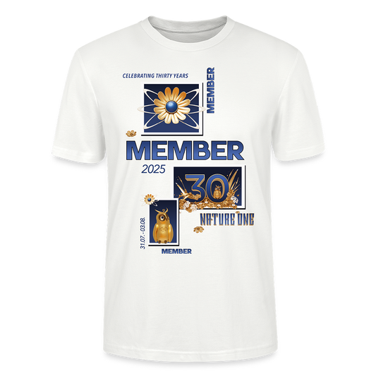 NO25 Member Shirt 2025 - Unisex Organic T-Shirt - Weiß