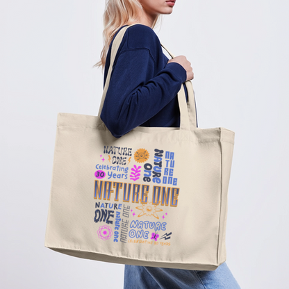 Typography - recycelte Shopping Bag - Naturweiß