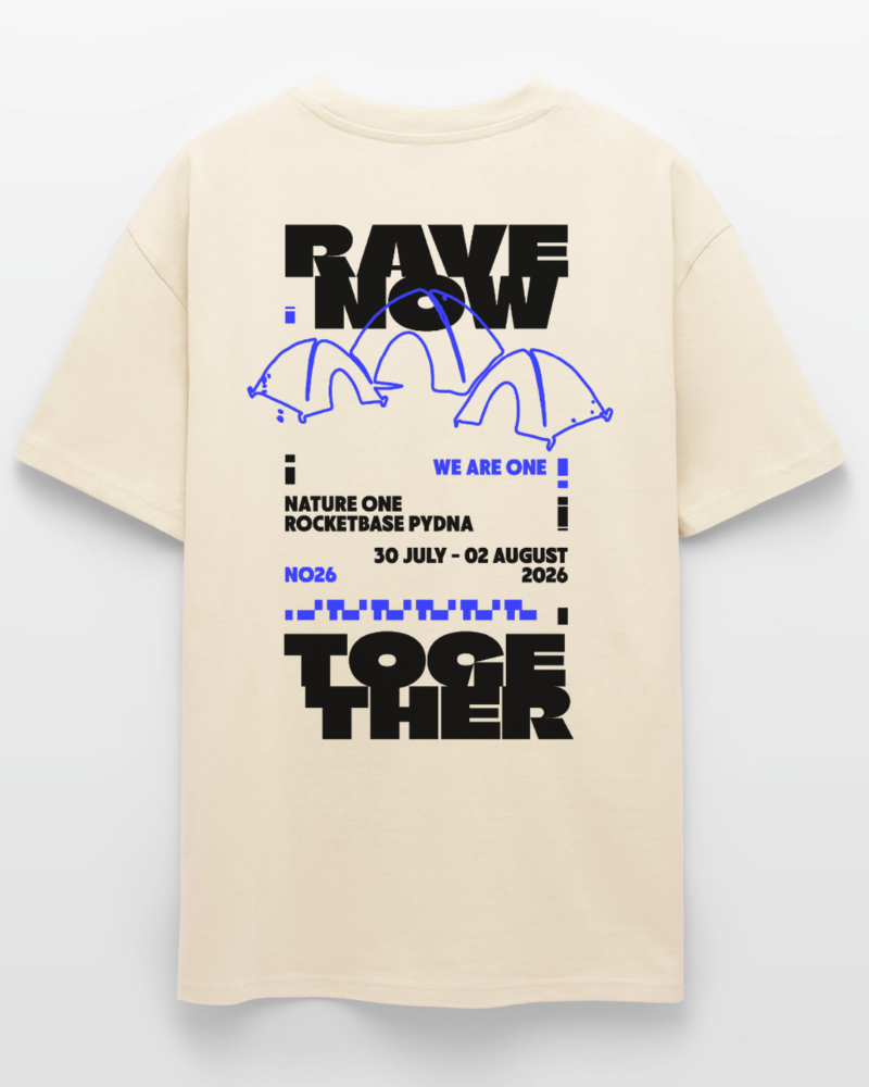 Rave Now Together - Unisex Organic T-Shirt - Creme