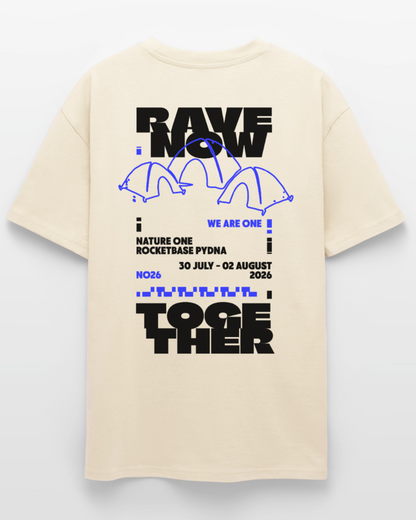 Rave Now Together - Unisex Organic T-Shirt - Creme