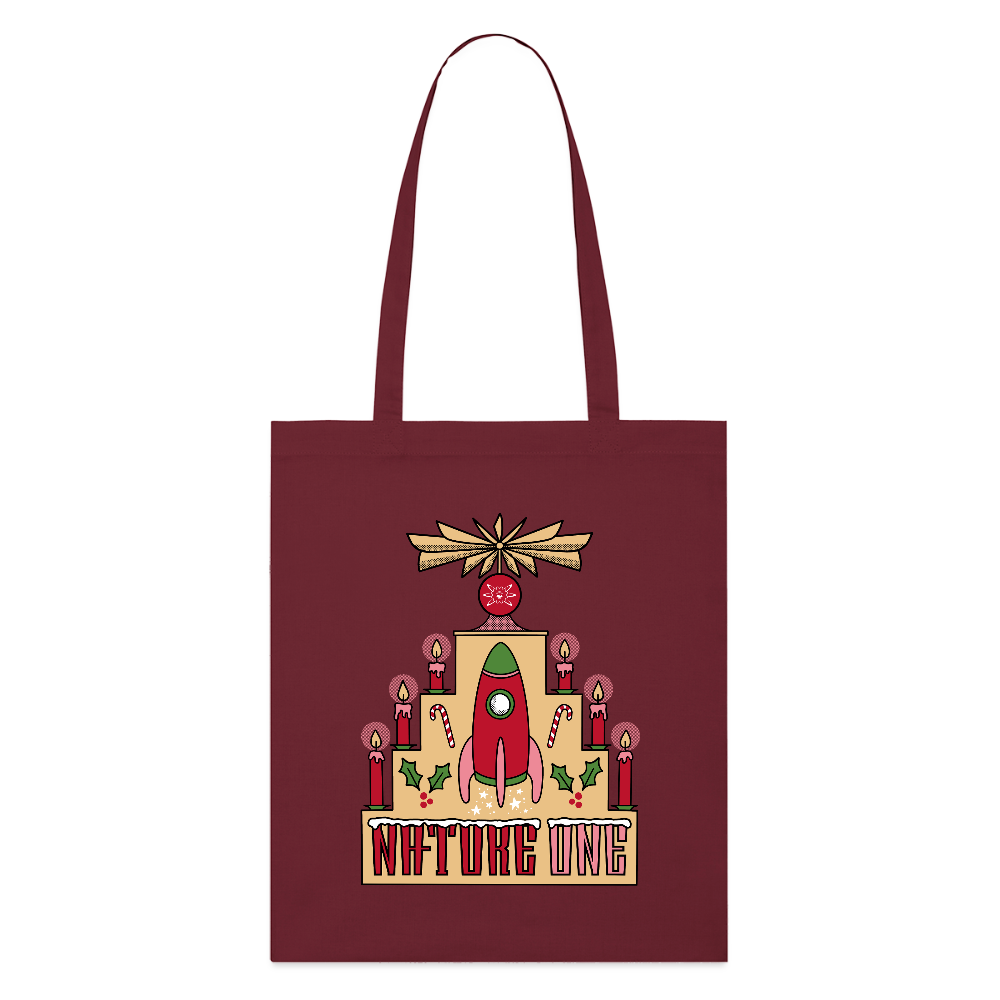 XMAS Pyramid -  Organic Stoffbeutel - Burgunderrot