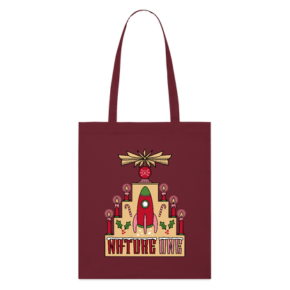 XMAS Pyramid -  Organic Stoffbeutel - Burgunderrot