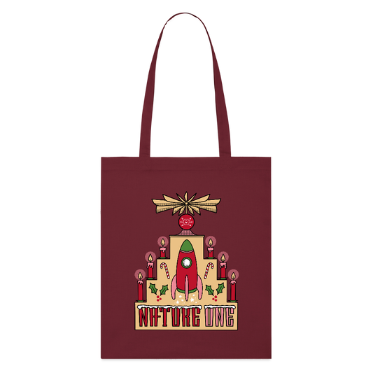 XMAS Pyramid -  Organic Stoffbeutel - Burgunderrot