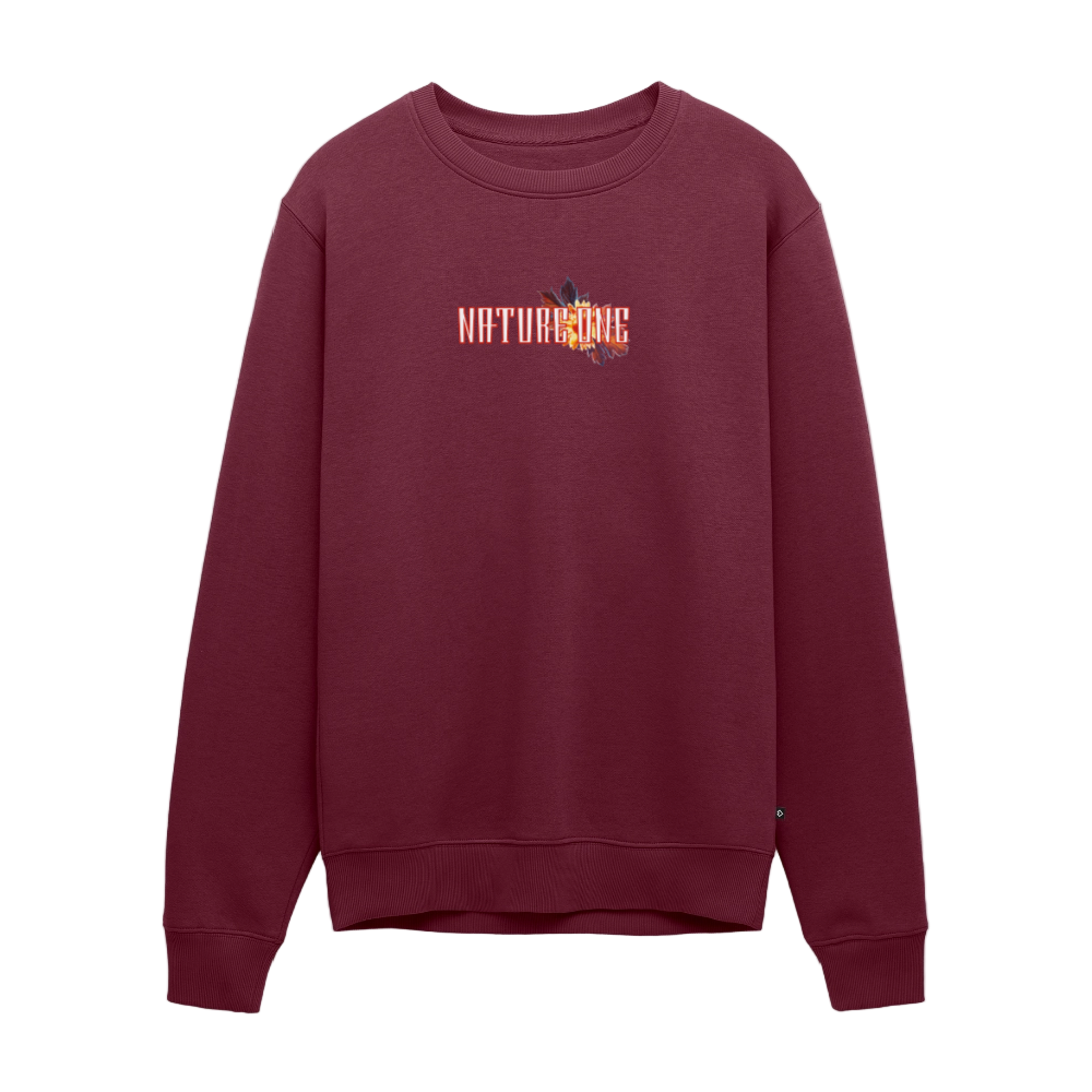 Winter Letter Garden - Premium Organic Pullover - Burgunderrot