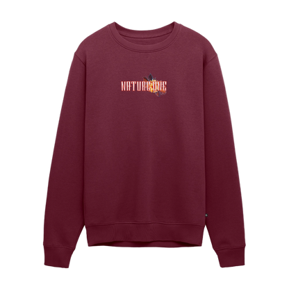 Winter Letter Garden - Premium Organic Pullover - Burgunderrot