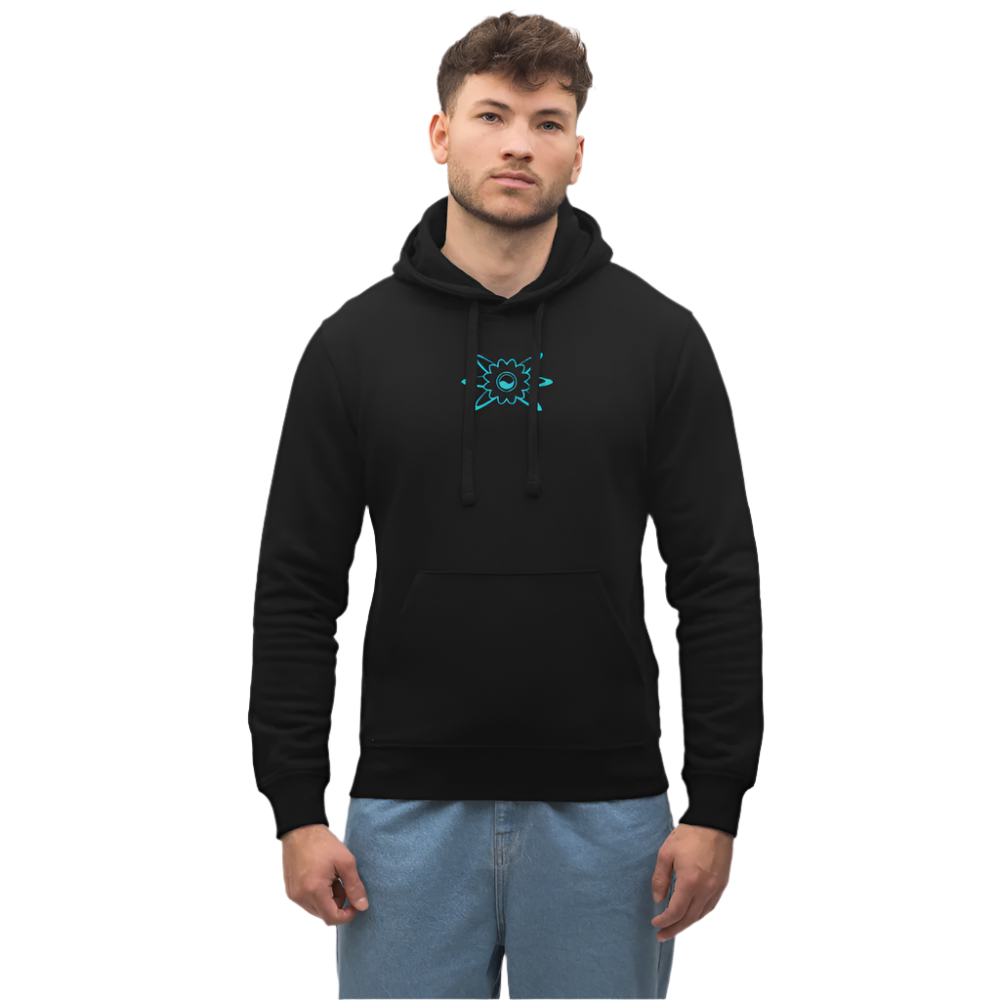 Neon - Unisex Bio-Hoodie - Schwarz