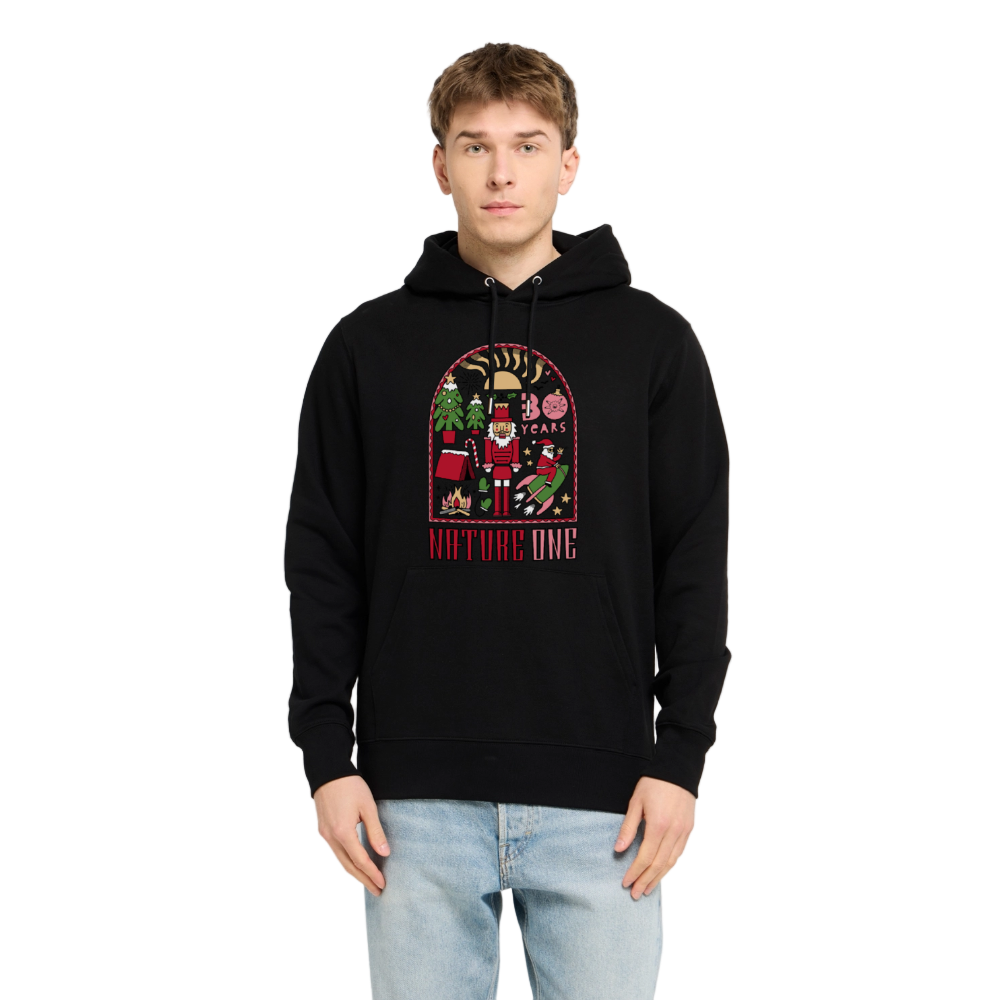 Winter Outdoor - Unisex Organic Hoodie - Schwarz