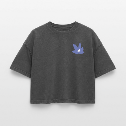 4 To The Floor - Boxy Vintage T-Shirt - Schwarz Acid Wash