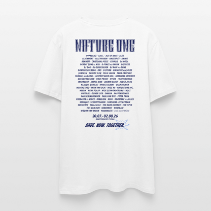 Line Up 2026 Nature One Ultra - Unisex Organic T-Shirt - Weiß