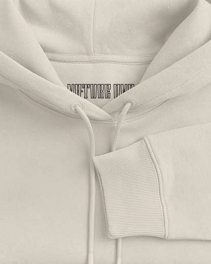 Rave Now Together - Unisex Organic Hoodie - Beige
