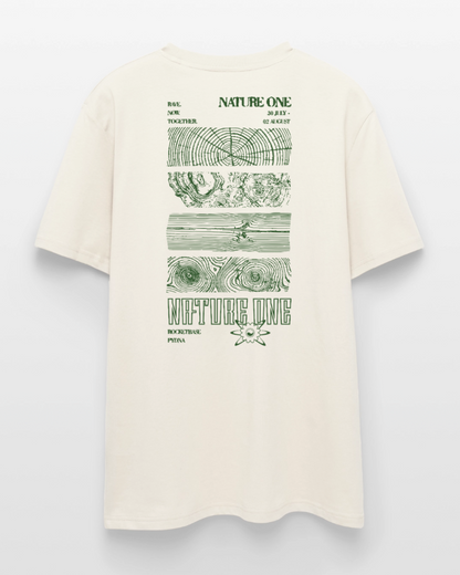 Community Shirt "BACK TO THE ROOTS" - Unisex Organic T-Shirt - Naturweiß 