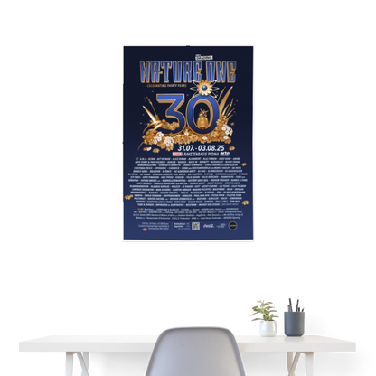 NATURE ONE 2025 - Poster 60x90 cm - Weiß
