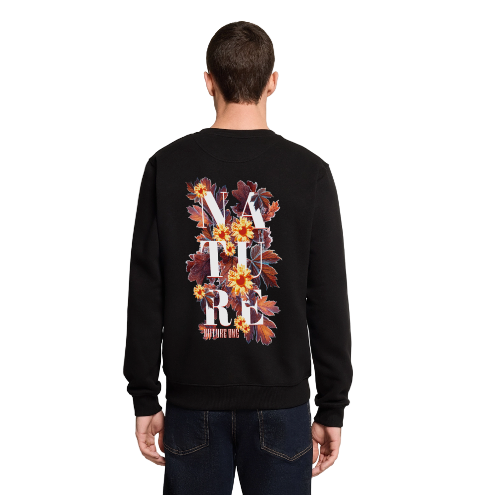 Winter Letter Garden - Premium Organic Pullover - Schwarz