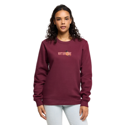 Winter Letter Garden - Premium Organic Pullover - Burgunderrot