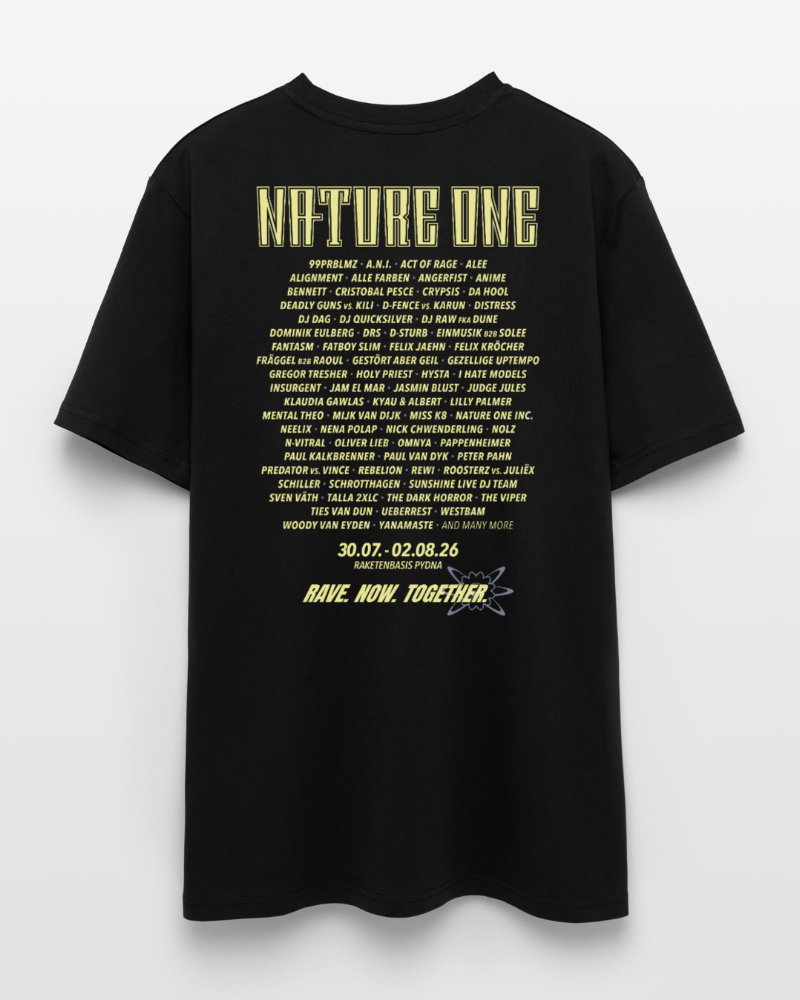 2026 Line Up Black - Unisex Organic Shirt - Schwarz