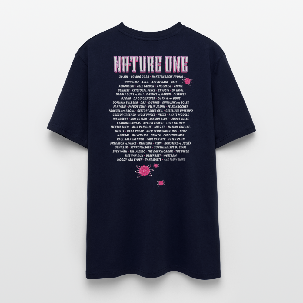 Line Up 2026 Essential Raver - Unisex Organic T-Shirt - Navy