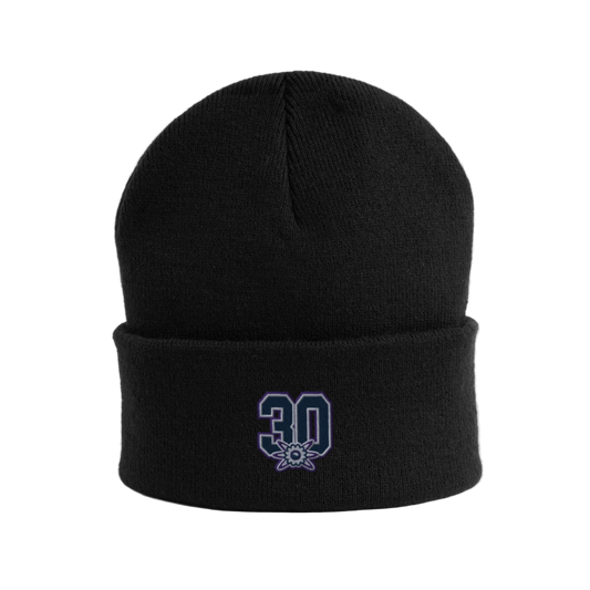 Anniversary - Bestickte Wintermütze - Schwarz