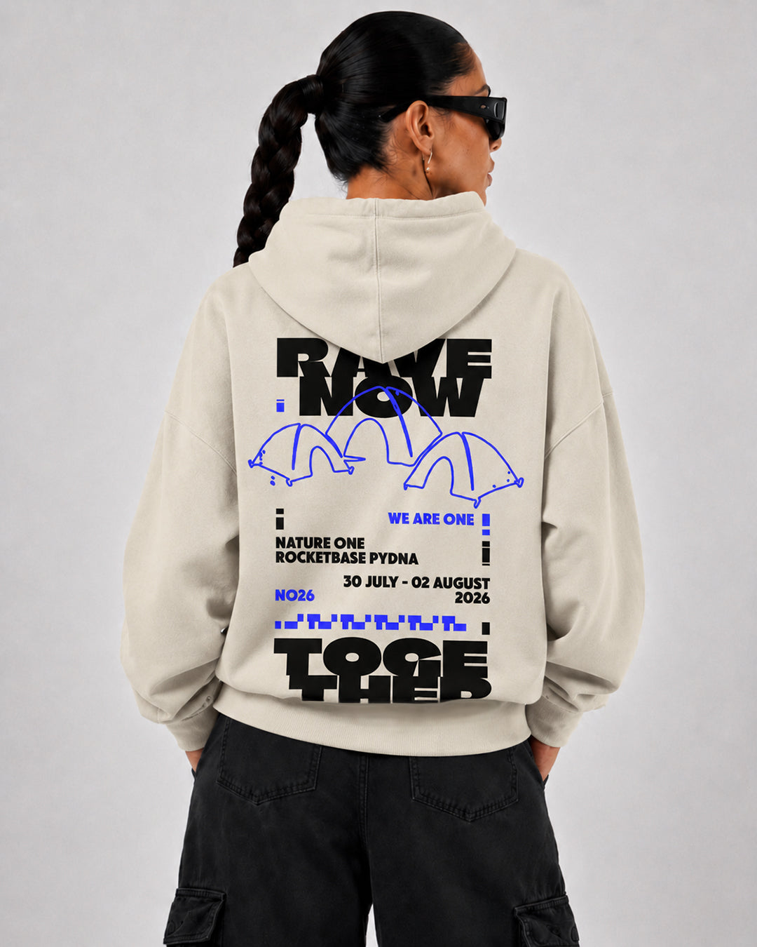 Rave Now Together - Unisex Organic Hoodie