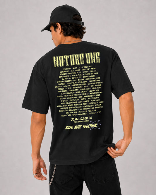 2026 Line Up Black'n'Yellow - Unisex Organic T-Shirt