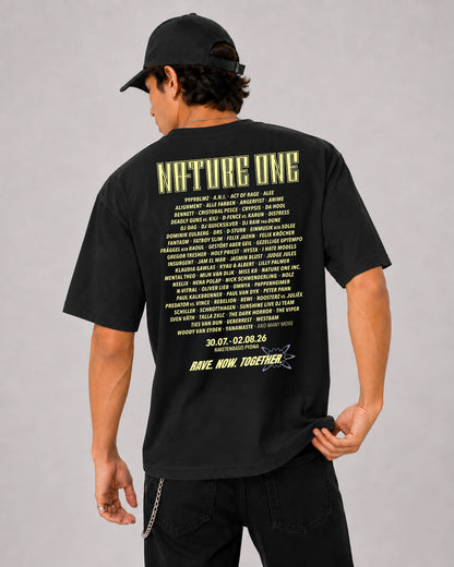 Line Up 2026 Black'n'Yellow - Unisex Organic T-Shirt