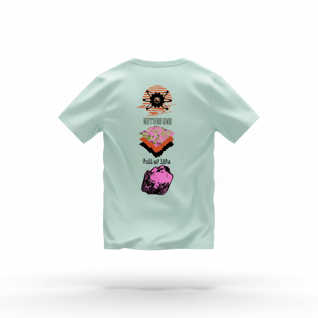 Cosmic Lasagna T-Shirt Rückseite 3D