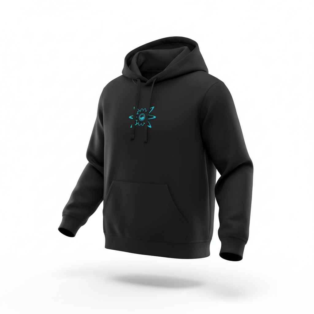 Hoodie Vorderseite Logo mittig 3D