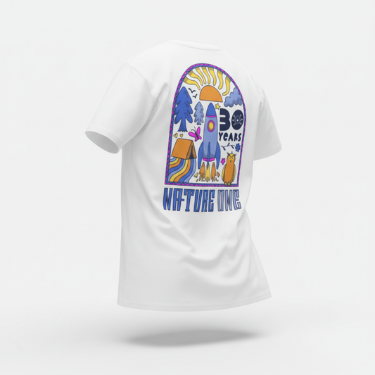 Outdoor T-Shirt hell Weiß Rückseite korrekt 3D