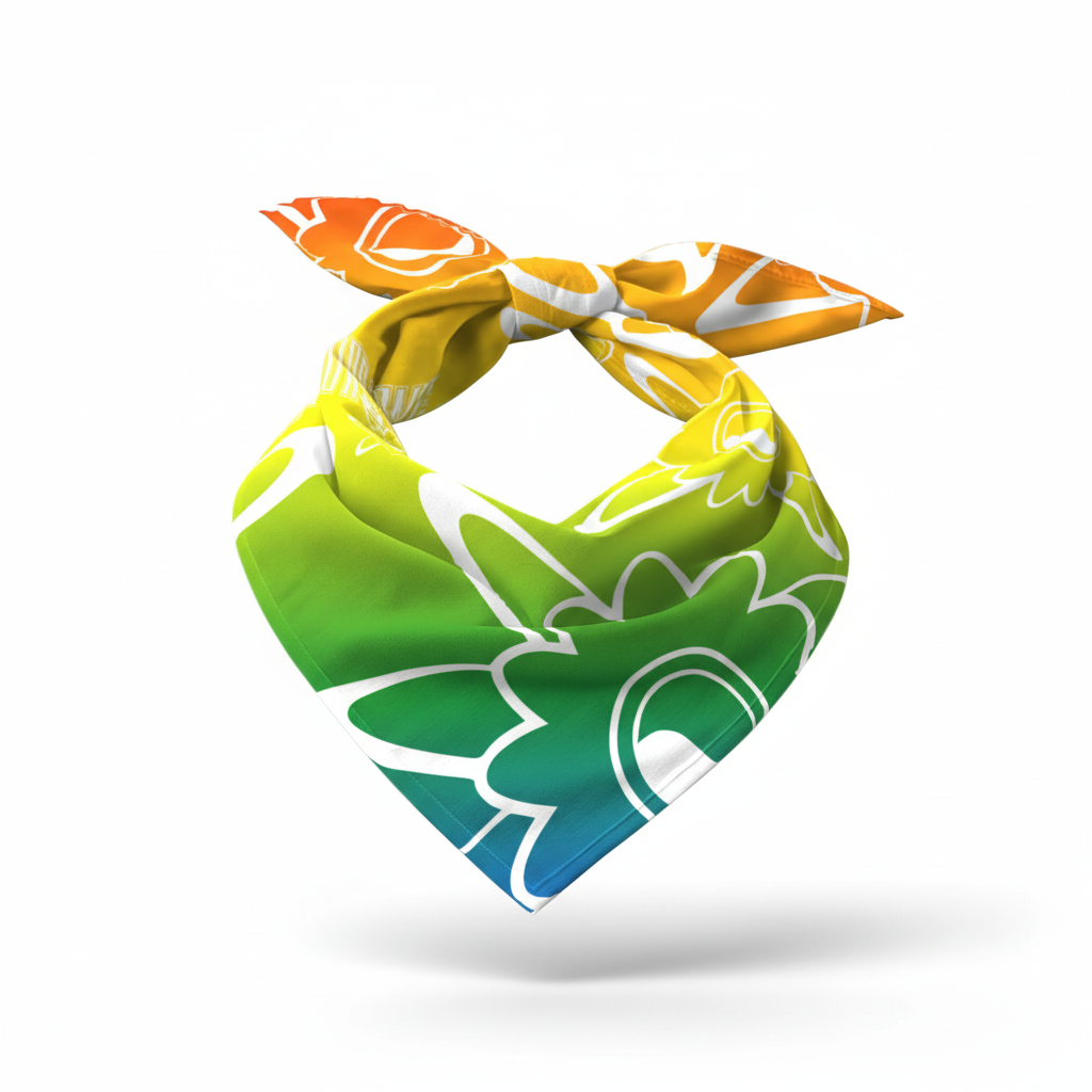 Rainbow Rebellion Bandana 3D