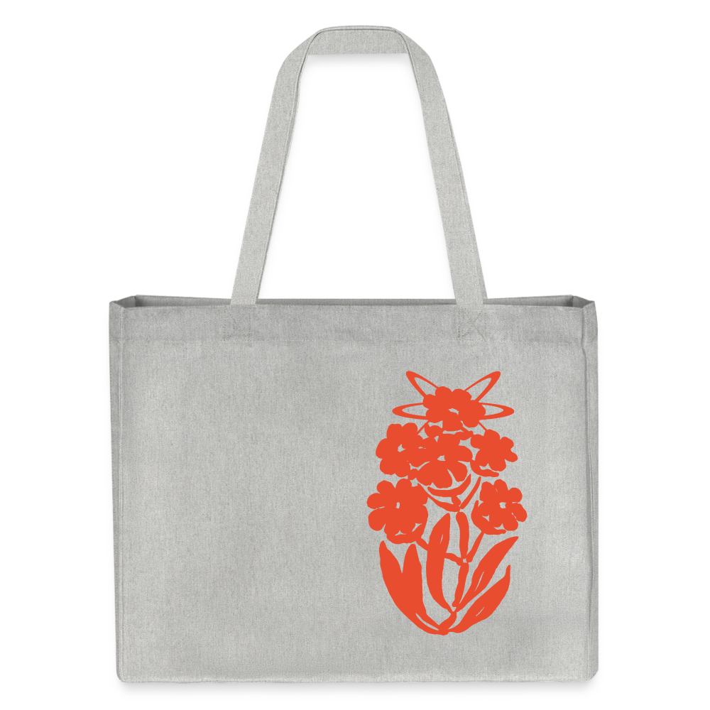 Orange Bloom - Shopping Bag - Grau meliert
