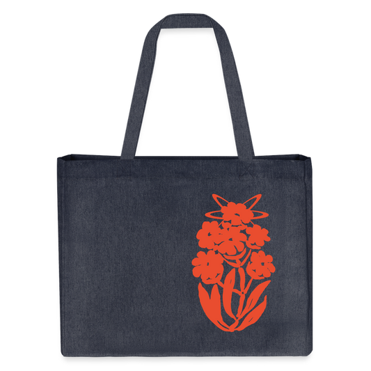 Orange Bloom - Shopping Bag - midnight Blue