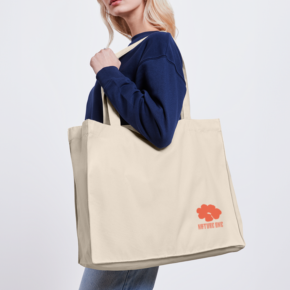 Orange Bloom - Shopping Bag - Naturweiß