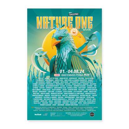 NATURE ONE 2024 - Poster 60x90 cm - Weiß