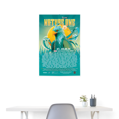 NATURE ONE 2024 - Poster 60x90 cm - Weiß