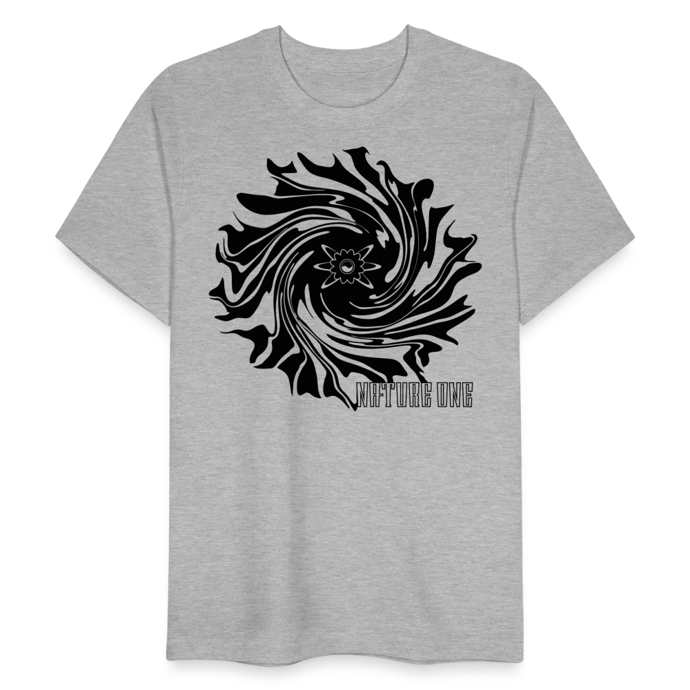 Vortex Record - Unisex Organic T-Shirt - Grau meliert