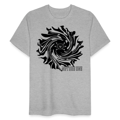 Vortex Record - Unisex Organic T-Shirt - Grau meliert