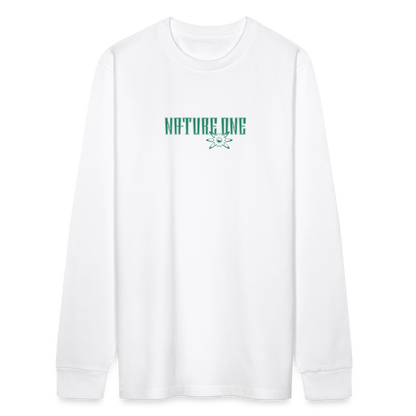 Casual Flowers - Unisex Organic Longsleeve - Weiß