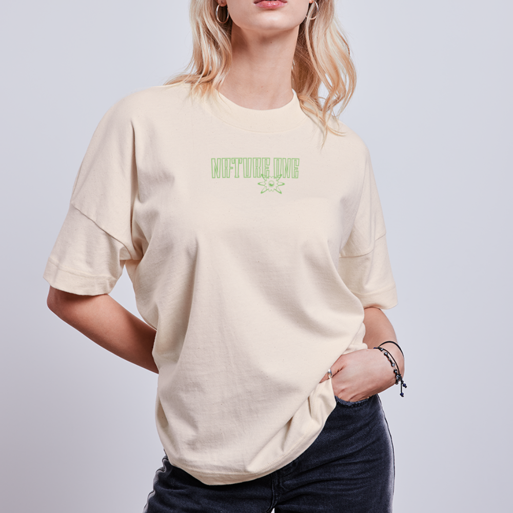 Melting Flowers - Unisex Oversize Organic T-Shirt - Naturweiß